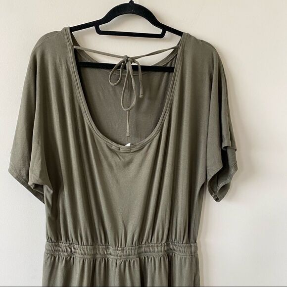 Gap -Olive Green Tie Back Romper - Picture 6 of 12